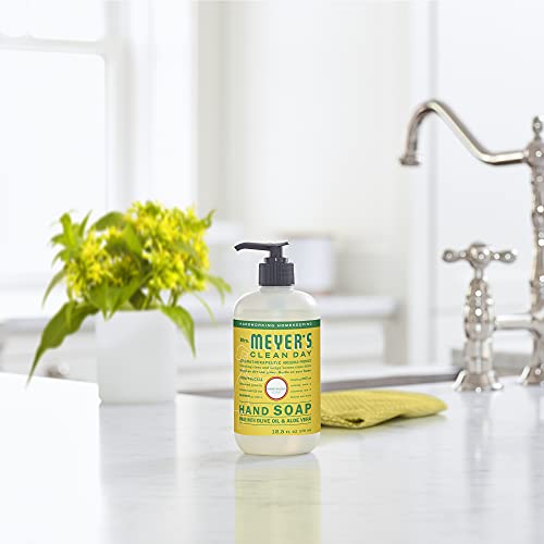 MRS. MEYER'S CLEAN DAY Hand Soap, Made with Essential Oils, Biodegradable Formula, Honeysuckle, 12.5 fl. oz - Pack of 3-UPStoxs