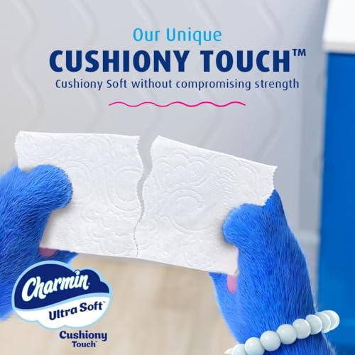 Charmin Ultra Soft Cushiony Touch Toilet Paper, 24 Family Mega Rolls = 123 Regular Rolls-UPStoxs