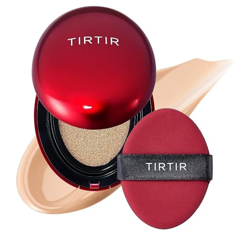 TIRTIR Mask Fit Red Cushion Foundation | Japan's No.1 Choice for Glass skin, Long-Lasting, Lightweight, Buildable Coverage, Semi-Matte (23N Sand, 0.63 Fl Oz (Pack of 1))-UPStoxs