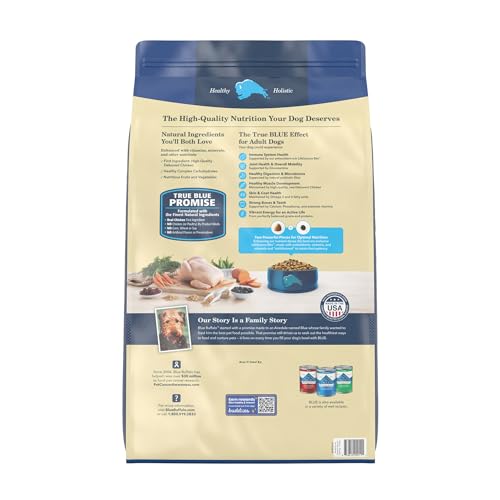 Blue Buffalo Life Protection Formula Adult Dry Dog Food, Helps Build and Maintain Strong Muscles, Made with Natural Ingredients, Chicken & Brown Rice Recipe, 30-lb. Bag-UPStoxs