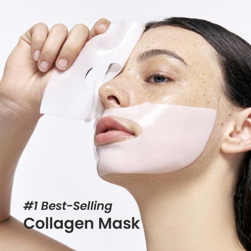 BIODANCE Bio-Collagen Real Deep Mask, Hydrating Overnight Hydrogel Mask, Pore Minimizing, Elasticity Improvement, 34g x4ea-UPStoxs