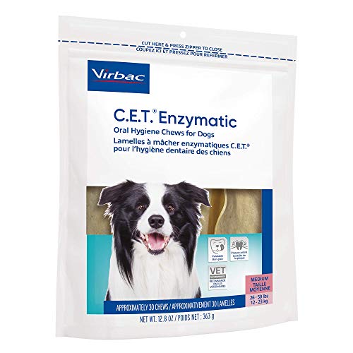 Virbac CET Enzymatic Oral Hygiene Chews for Dogs-UPStoxs