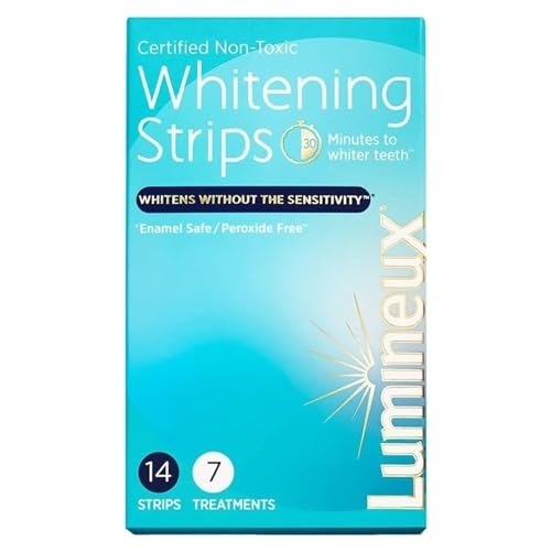 Lumineux Teeth Whitening Strips 7 Treatments - Enamel Safe - Whitening Without The Sensitivity - Dentist Formulated & Certified Non-Toxic-UPStoxs