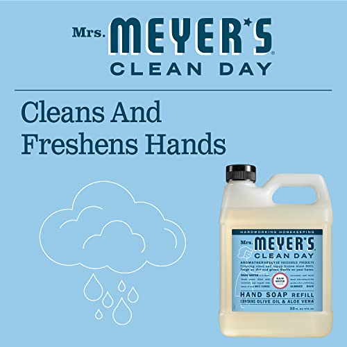 MRS. MEYER'S CLEAN DAY Liquid Hand Soap Refill, Rainwater, 33 OZ-UPStoxs