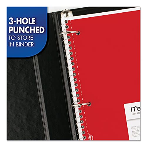 Mead Spiral Notebooks, 6 Pack, 1 Subject, College Ruled Paper, 7-1/2" x 10-1/2", 70 Sheets per Notebook, Color Will Vary (73065)-UPStoxs