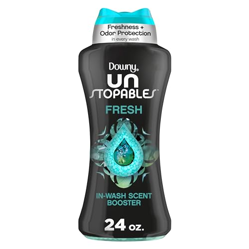 Downy Unstopables In Wash Scent Booster Beads, Fresh Scent, 24 oz Laundry Beads for Odor Protection-UPStoxs