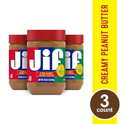 Jif Creamy Peanut Butter, 16 Ounces (Pack of 3)-UPStoxs