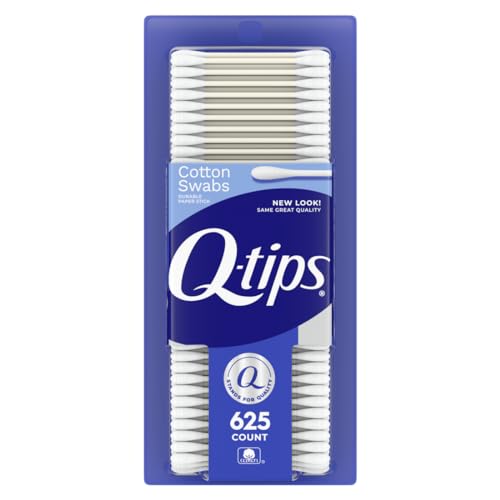 Q-tips Cotton Swabs For Hygiene and Beauty Care Original Cotton Swab Made With 100% Cotton 625 Count-UPStoxs