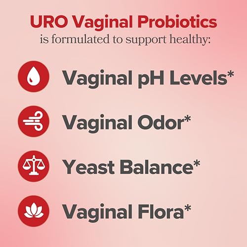 URO Vaginal Probiotics for Women pH Balance with Prebiotics & Lactobacillus Probiotic Blend - Women's Vaginal Health Supplement - Promote Healthy Vaginal Odor & Vaginal Flora, 60 Count (Pack of 1)-UPStoxs