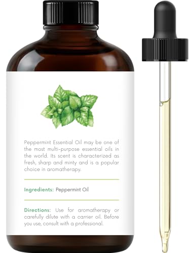 Handcraft Blends Peppermint Essential Oil - Huge 4 Fl Oz - 100% Pure and Natural - Premium Grade with Glass Dropper-UPStoxs