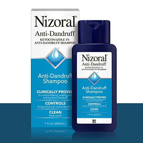 Nizoral Anti-Dandruff Shampoo with 1% Ketoconazole, Fresh Scent, 7 Fl Oz-UPStoxs