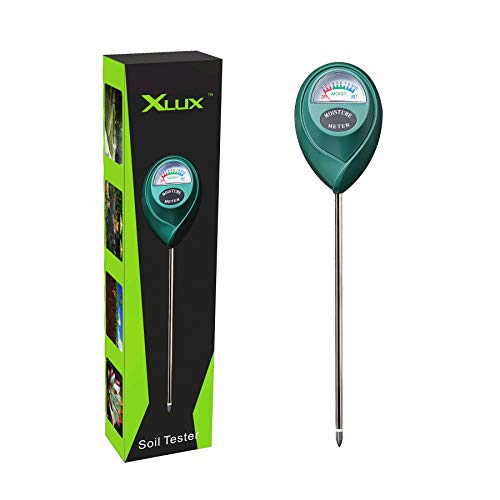 XLUX Soil Moisture Meter, Plant Water Monitor, Hygrometer Sensor for Gardening, Farming, indoor and outdoor plants, No Batteries Required-UPStoxs