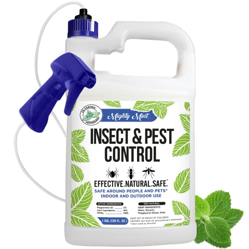 Mighty Mint Gallon (128 oz) Insect and Pest Control Peppermint Oil - Natural Spray for Spiders, Ants, and More-UPStoxs