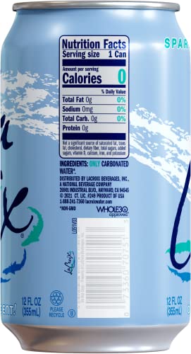 LaCroix Sparkling Water, Pure, 12 Fl Oz (pack of 8)-UPStoxs