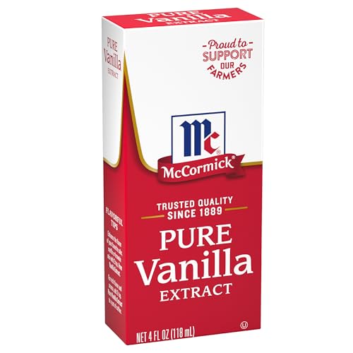 McCormick All Natural Pure Vanilla Extract (Made with Madagascar Vanilla Beans), 4 fl oz-UPStoxs