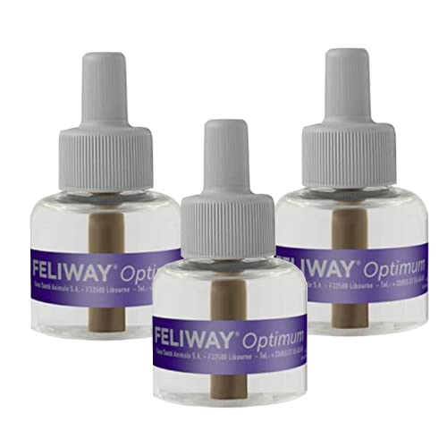 FELIWAY Optimum, Enhanced Calming Pheromone 30-day Refill – 3 Pack-UPStoxs