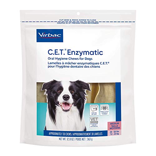 Virbac CET Enzymatic Oral Hygiene Chews for Dogs-UPStoxs