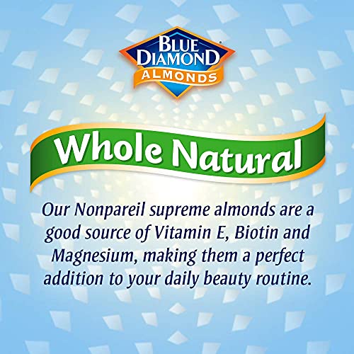 Blue Diamond Almonds Whole Natural Raw Snack Nuts, 100 Calorie Travel Bags, 32 count-UPStoxs