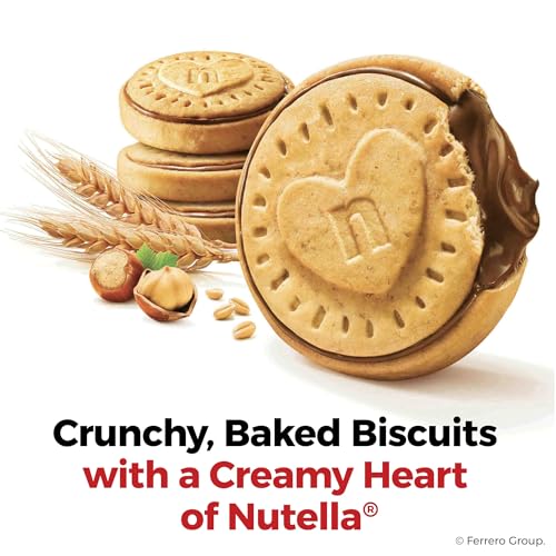 Nutella Biscuits, 20 Count Cookies, Hazelnut Spread with Cocoa, Kids Snacks, 9.7 oz-UPStoxs