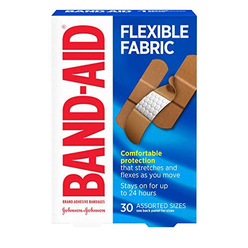 Band-Aid Brand Flexible Fabric Adhesive Bandages, Comfortable Sterile Protection & Wound Care for Minor Cuts & Burns, Quilt-Aid Technology to Cushion Painful Wounds, Assorted Sizes, 30 ct-UPStoxs