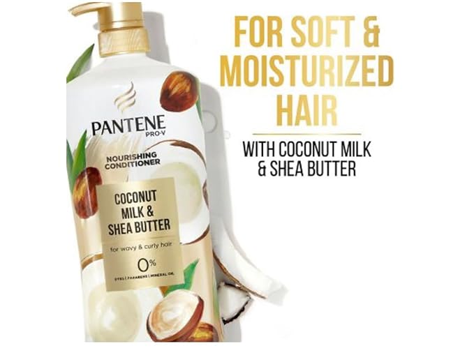 Pantene Pro-V Nourishing Coconut Milk and Shea Butter Conditioner, 38.2 fl. oz.