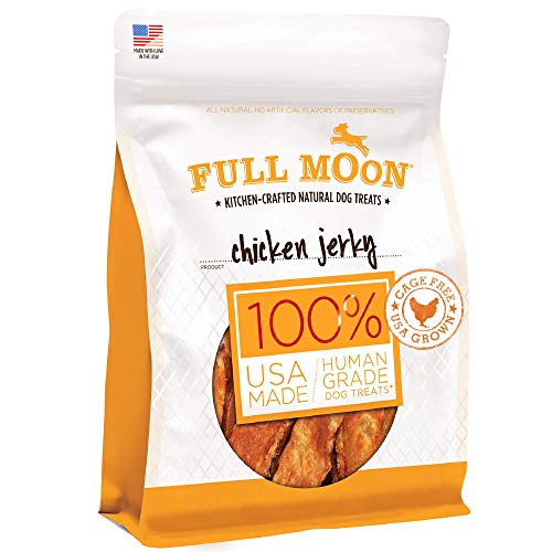 Full Moon Chicken Jerky Healthy All Natural Dog Treats Human Grade Made in USA Grain Free 24 oz-UPStoxs