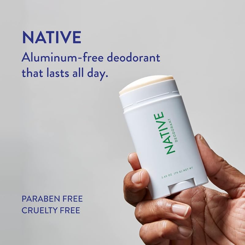 Native Deodorant | Natural Deodorant for Men, Aluminum Free with Baking Soda, Probiotics, Coconut Oil and Shea Butter | Eucalyptus & Mint-UPStoxs