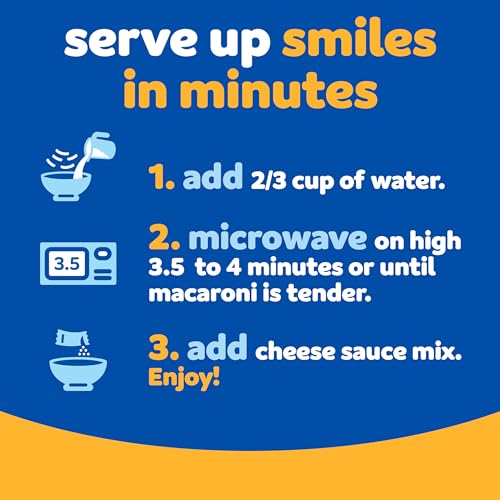 Kraft Easy Mac Original Macaroni & Cheese Microwavable Dinner (18 ct Packets)(Packaging May Vary)-UPStoxs