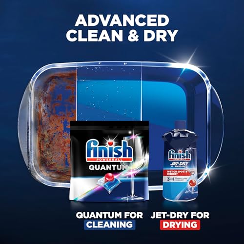 Finish Jet-Dry Liquid Rinse Aid, Dishwasher Rinse Aid, Drying Agent, 32 Fl Oz-UPStoxs