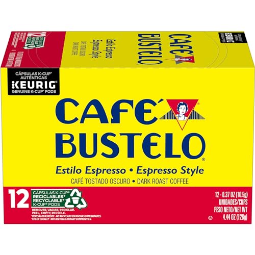 Café Bustelo Espresso Style Dark Roast Coffee, 72 Count Keurig K-Cup Pods-UPStoxs