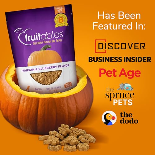 Fruitables Baked Dog Treats Pumpkin & Banana Flavor 7 Oz-UPStoxs