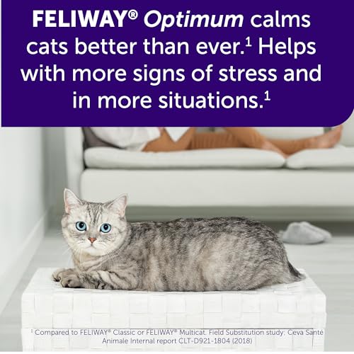 FELIWAY Optimum, Enhanced Calming Pheromone 30-day Refill – 3 Pack-UPStoxs