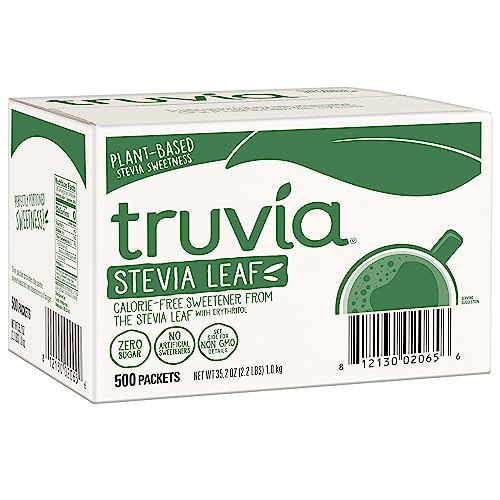 Truvia Original Calorie-Free Sweetener from the Stevia Leaf Packets, 35.25 oz Box, 500 Count (Pack of 1)-UPStoxs