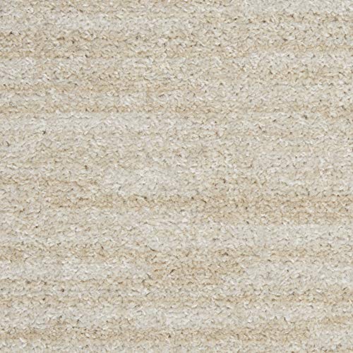 Nourison Essentials Indoor/Outdoor Ivory Beige 8' x 10' Area Rug, Easy Cleaning, Non Shedding, Bed Room, Living Room, Dining Room, Backyard, Deck, Patio (8x10)-UPStoxs