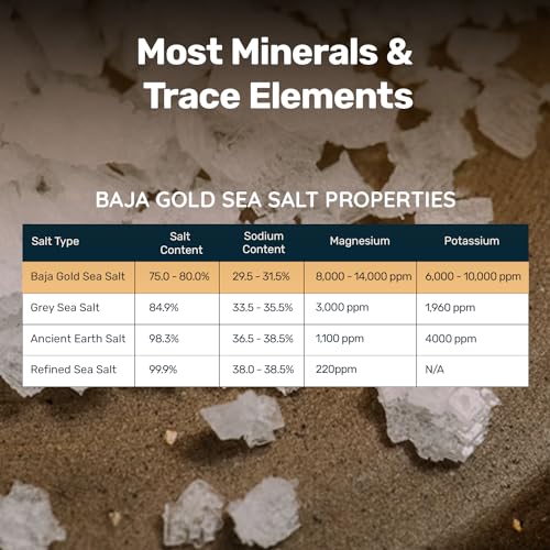 Baja Gold Mineral Sea Salt, Natural Grain Crystals, 1 Lb. Bag-UPStoxs