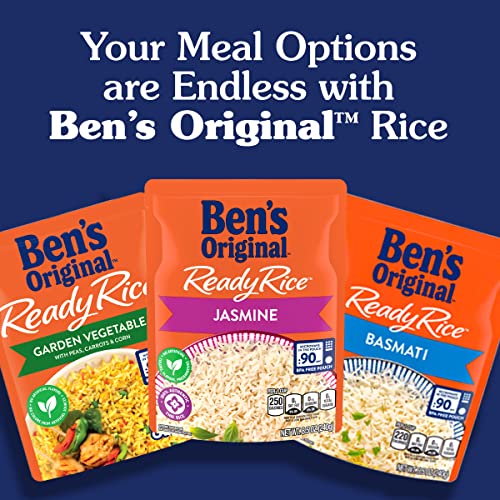 BEN'S ORIGINAL Ready Rice Jasmine Rice, Easy Dinner Side, 8.5 OZ Pouch (Pack of 6)-UPStoxs