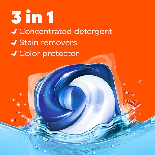 Tide PODS Laundry Detergent Soap Pacs, HE Compatible, 112 ct, Powerful 3-in-1 Clean, Clean Breeze-UPStoxs