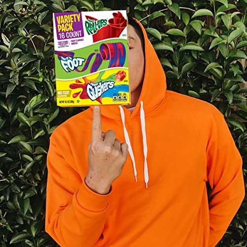 Fruit Roll-Ups, Fruit by the Foot, Gushers, Snacks Variety Pack, 16 ct-UPStoxs