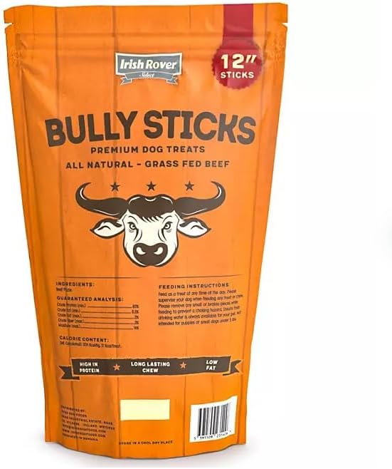 Irish Rover Beef Bully Sticks, 12 Inch, 16 oz.