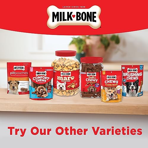 Milk-Bone MaroSnacks Dog Treats, Beef, 40 Ounce with Real Bone Marrow and Calcium-UPStoxs