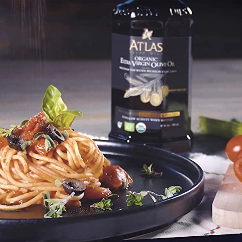 Atlas 1 LT Cold Press Extra Virgin Olive Oil with Polyphenol Rich from Morocco | Newly Harvested Unprocessed from One Single Family Farm | Moroccan Organic EVOO Trusted by Michelin Star Chefs-UPStoxs