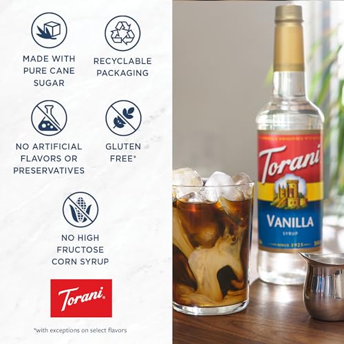 Torani Syrup, Vanilla, 25.4 Ounces (Pack of 4)-UPStoxs