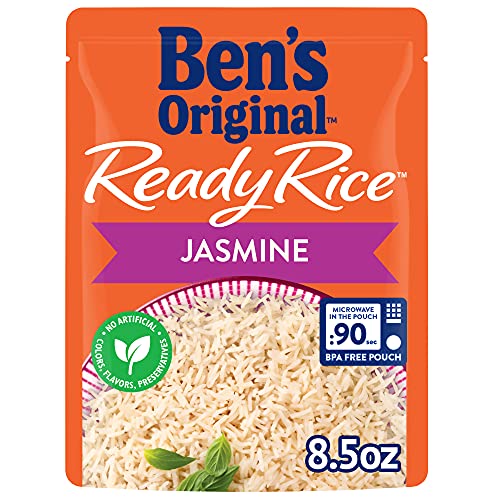 BEN'S ORIGINAL Ready Rice Jasmine Rice, Easy Dinner Side, 8.5 OZ Pouch (Pack of 6)-UPStoxs