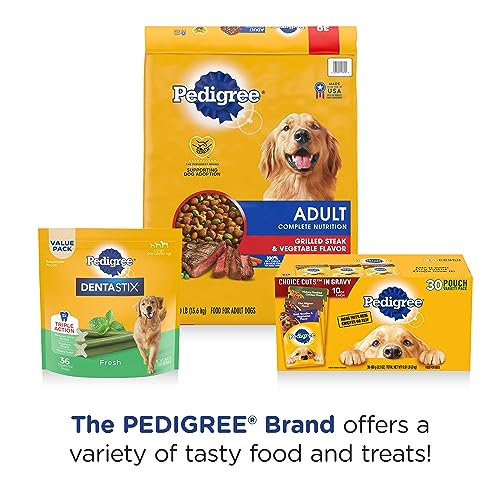 PEDIGREE DENTASTIX Large Dog Dental Care Treats Original, Beef & Fresh Variety Pack, 2.73 lb.Pack (51 Treats)-UPStoxs