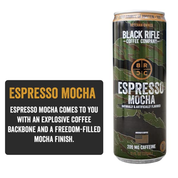 Black Rifle Coffee Company Espresso Mocha, 11 fl. oz., 12 pk.-UPStoxs