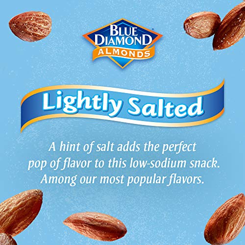 Blue Diamond Almonds Low Sodium Lightly Salted Snack Nuts, 40 Oz Resealable Bag (Pack of 1)-UPStoxs