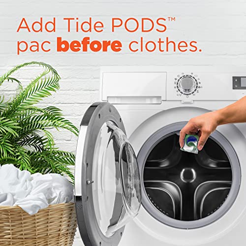 Tide PODS Laundry Detergent Pods, Spring Meadow Scent, 112 Count, Concentrated Laundry Soap Detergent, Stain Remover and Color Protector - Packaging May Vary-UPStoxs