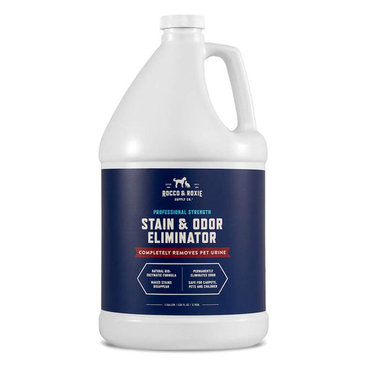 Rocco & Roxie Supply Co. Stain & Odor Eliminator for Strong Odor - Enzyme Pet Odor Eliminator for Home - Carpet Stain Remover for Cats & Dog Pee - Enzymatic Cat Urine Destroyer - Carpet Cleaner Spray-UPStoxs