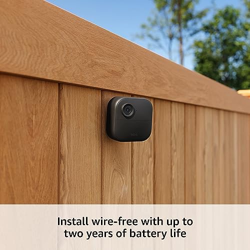 Blink Outdoor 4 (4th Gen) – Wire-free smart security camera, two-year battery life, two-way audio, HD live view, enhanced motion detection, Works with Alexa – 3 camera system-UPStoxs