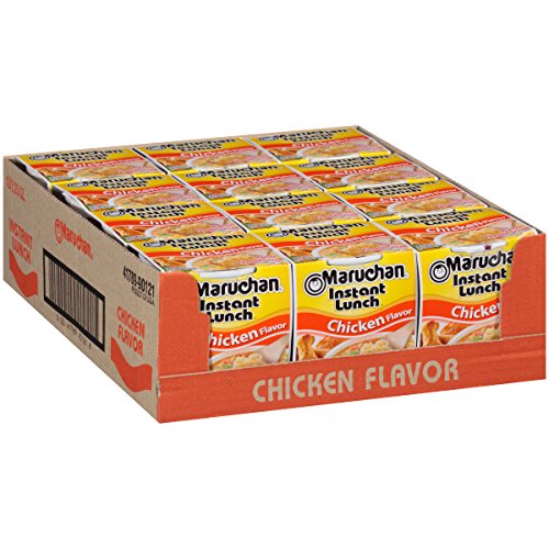 Maruchan Instant Lunch Chicken , Ramen Noodle Soup, Microwaveable Meal, 2.25 Oz, 12 Count-UPStoxs